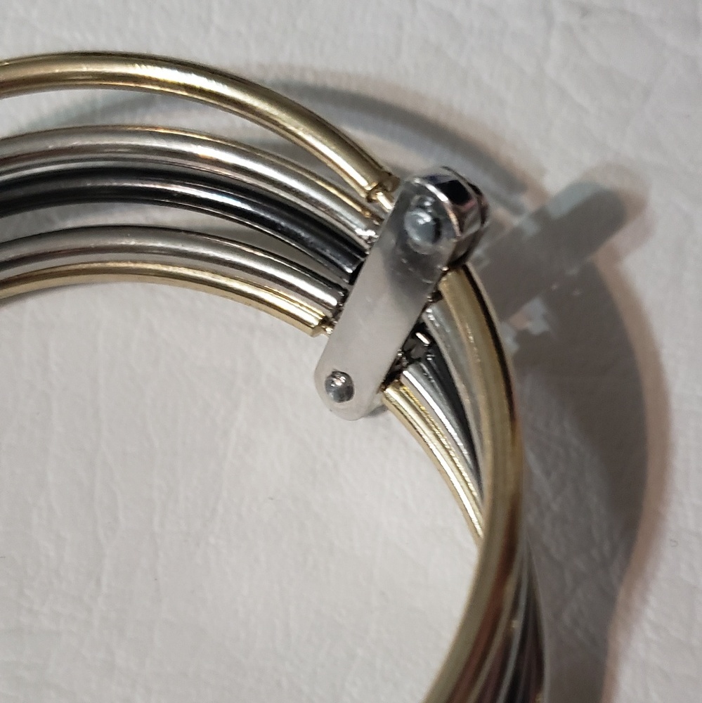 NWT Anne Klein multi tone bangle bracelet - Picture 4 of 5